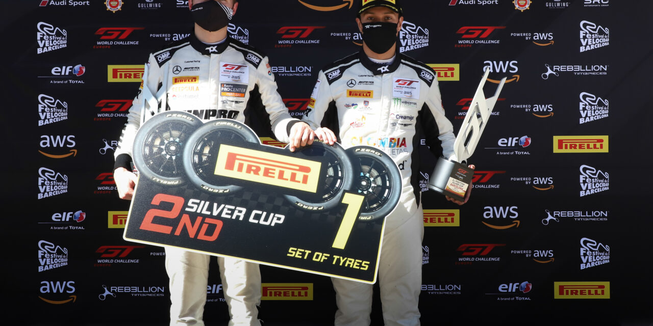 Doble podio para Óscar Tunjo en el Campeonato GT World Challenge en Barcelona