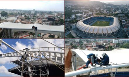 Avanza a buen ritmo la renovación de las luminarias del estadio Pascual Guerrero