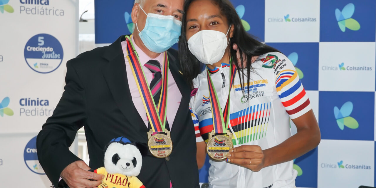 Patinadora Luz Karime Garzón ofreció las medallas que ganó al médico que la operó de la columna