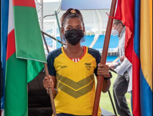 Valeria Cabezas, abanderada de Colombia para los I Juegos Panamericanos Junior