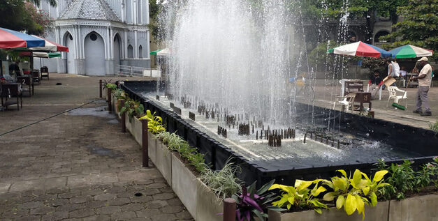 Reparan fuente de agua del Parque de los Poetas para eventos en Cali