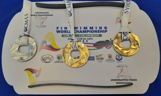 Así serán las medallas de premiación para el Mundial de Natación con Aletas de Cali