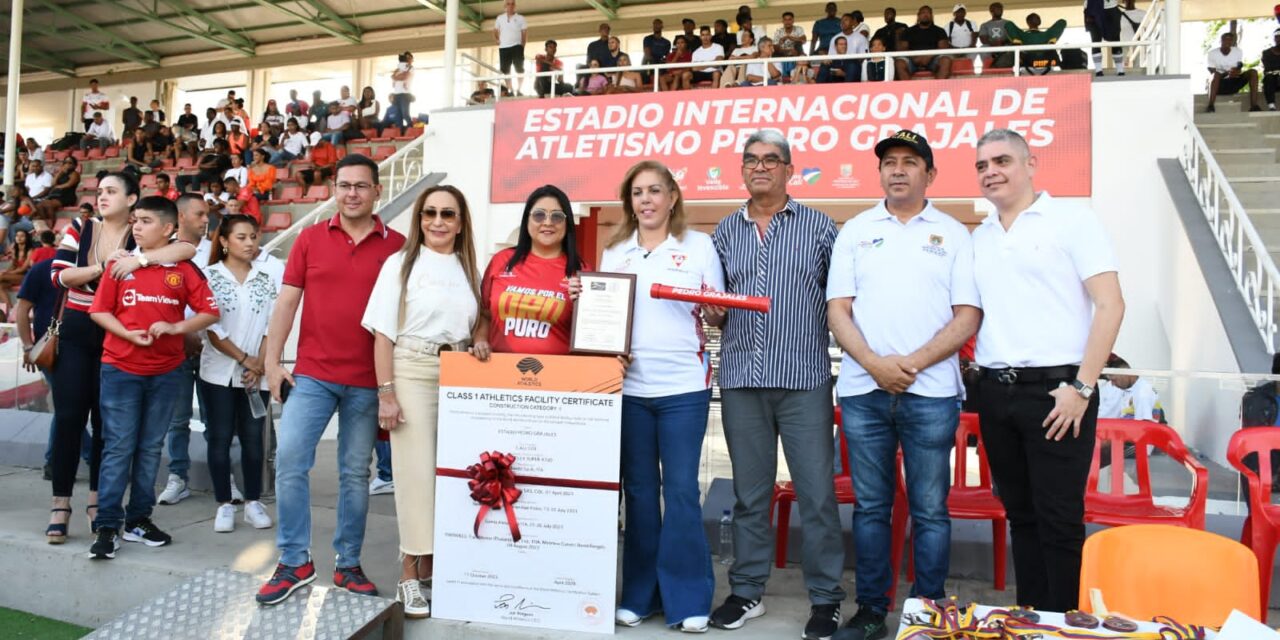 El Pedro Grajales, primer estadio de atletismo con dos pistas certificadas
