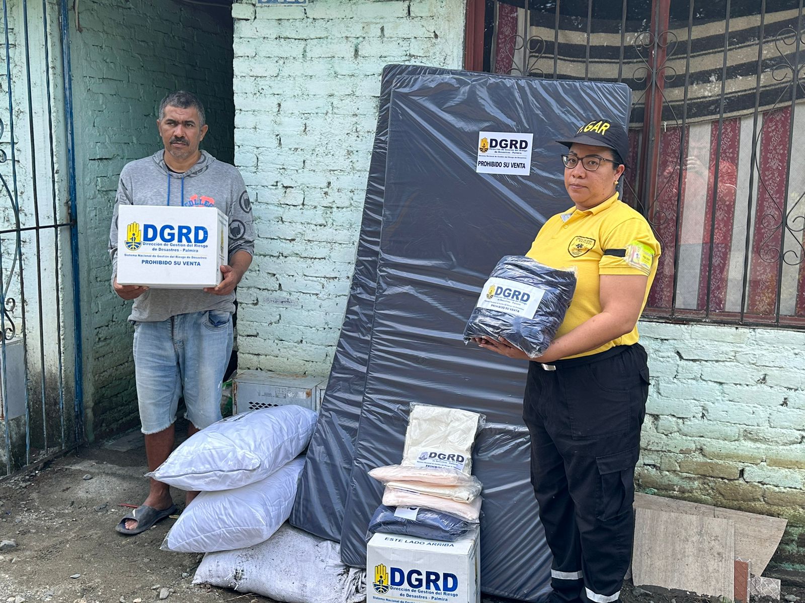 Dgrd Gobierno de Palmira llegó con ayudas humanitarias para 23 familias