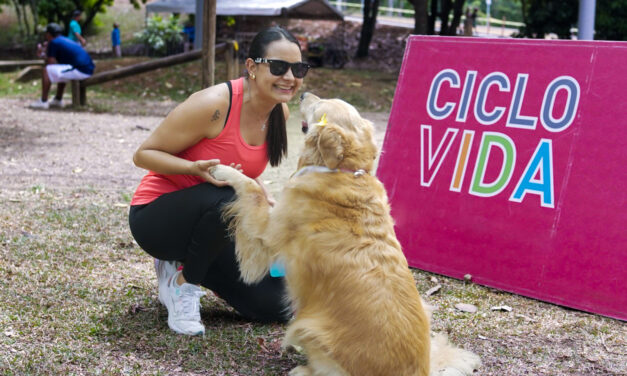 Los peluditos, protagonistas de la jornada en la Ciclovida de Cali