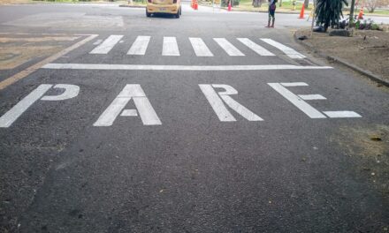 En Palmira se continúa con la demarcación de señales viales