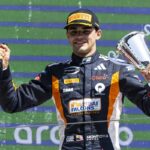Sebastián Montoya termina segundo y logra podio en F2 de Barcelona