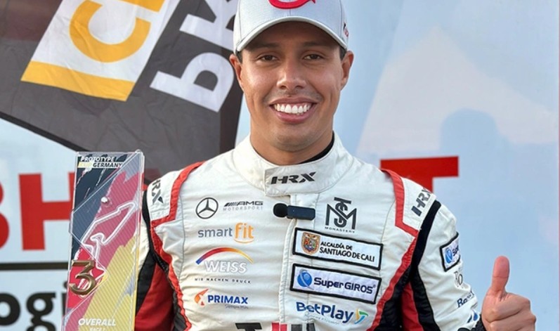 El piloto caleño Óscar Tunjo consiguió podio en Alemania