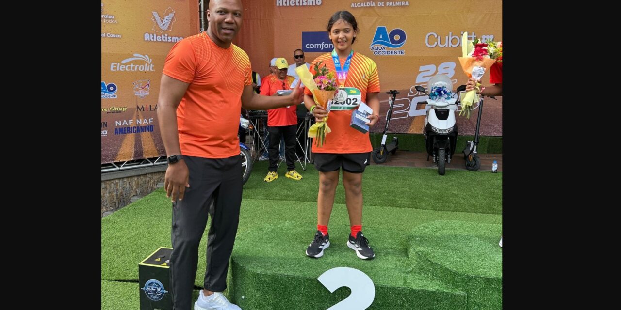 Isabella Taborda Caro, talento local que brilló en la Media Maratón Internacional de Palmira