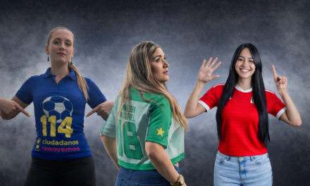 Barrismo social: tres mujeres quieren llevar la pasión del fútbol al Congreso